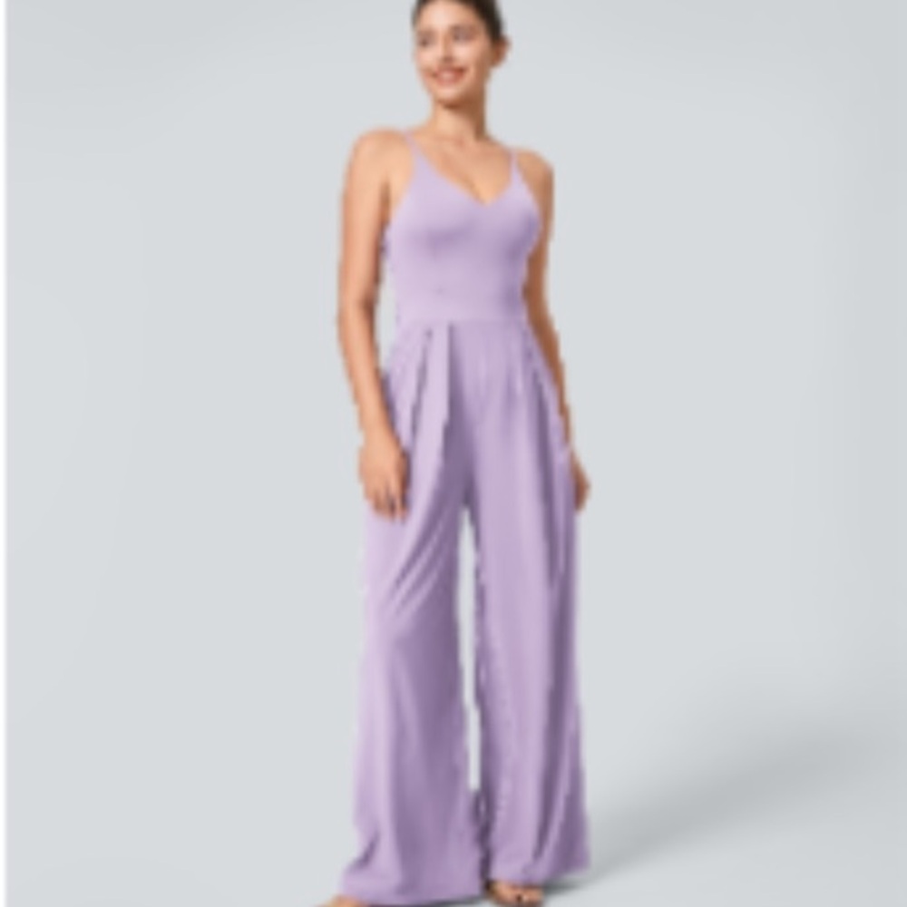 HALARA Light Purple Women's Jumpsuit